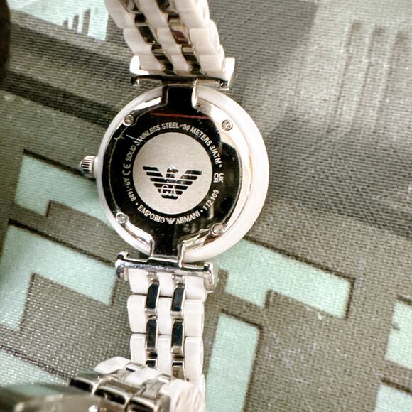 Emporio Armani AR1488 Ceramica Mother of Pearl Dial Ladies Watch main image 5